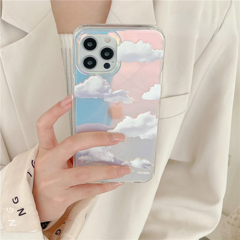 Luxury Aurora Transparent Phone Case For iphone 13 12 11 Pro XS Max 7 8 plus X XR Laser Cute Clouds Acrylic Protective Cover
Luxury Aurora Transparent Phone Case For iphone 13 12 11 Pro XS Max 7 8 plus X XR Laser Cute Clouds Acrylic Protective Cover