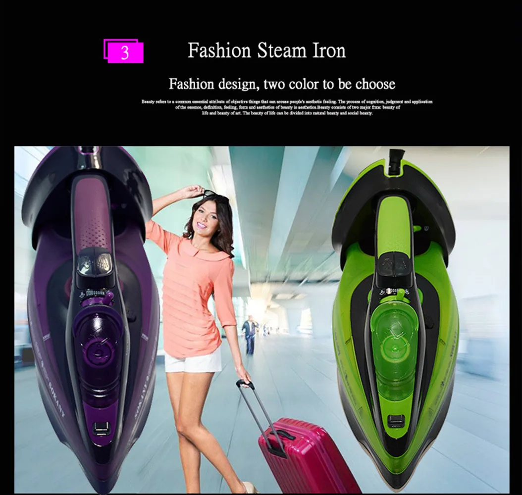 2000W Clothes Iron With Adjustable Thermostat Control Home Wireless Handheld Steam Iron For Clothes With Non-Stick Soleplate
2000W Clothes Iron With Adjustable Thermostat Control Home Wireless Handheld Steam Iron For Clothes With Non-Stick Soleplate