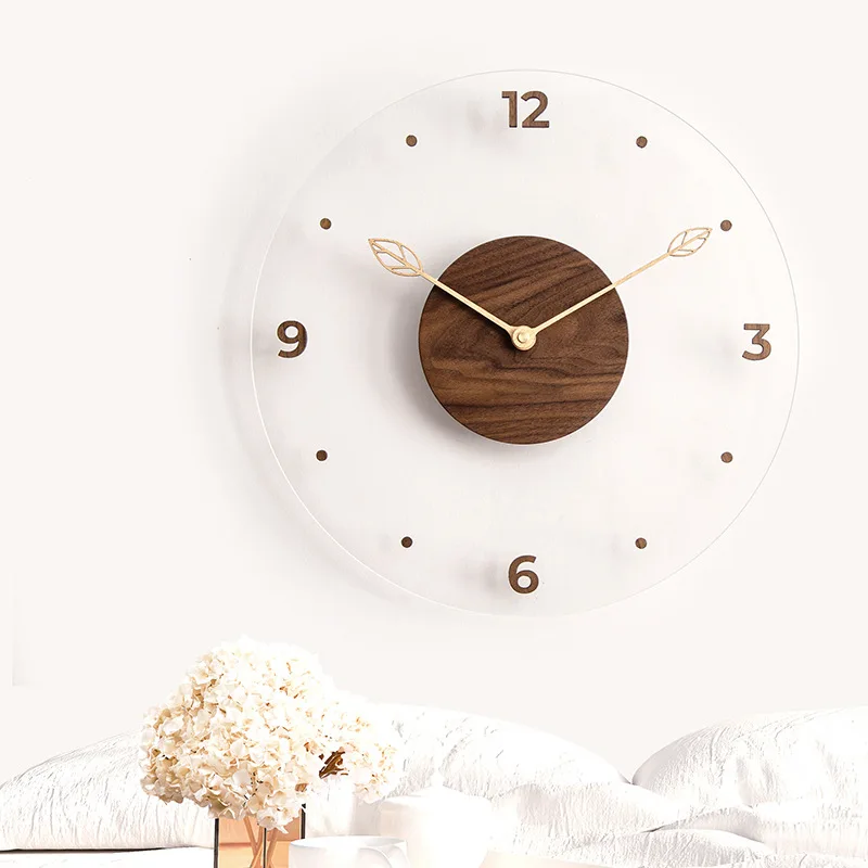 European Wooden Creative Wall Clock Acrylic Mute Glass Wall Clock Modern Design Reloj De Pared Living Room Decoration Study
European Wooden Creative Wall Clock Acrylic Mute Glass Wall Clock Modern Design Reloj De Pared Living Room Decoration Study