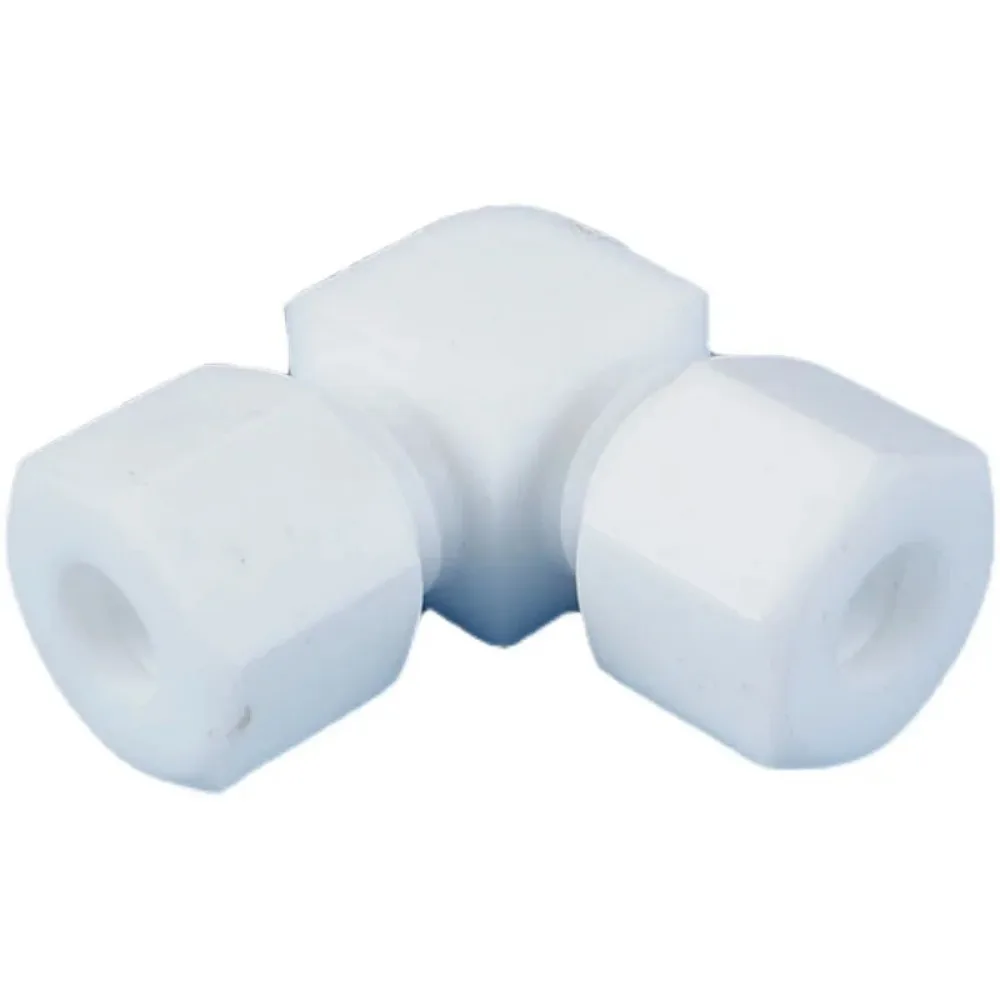 Колено 90 градусов 1 2 3 4 6 8 10-35 мм трубка OD PTFE компрессионный Соединительный фитинг Антикоррозийная устойчивость к высоким температурам
Колено 90 градусов 1 2 3 4 6 8 10-35 мм трубка OD PTFE компрессионный Соединительный фитинг Антикоррозийная устойчивость к высоким температурам