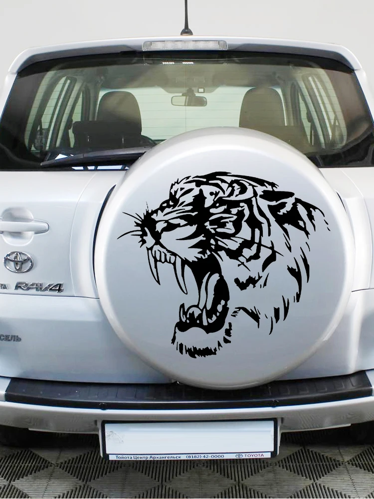 

Ferocious Saber-toothed Tiger Vinyl Car Sticker Waterproof Cool Removable Decal Self-adhesive Car Sticker