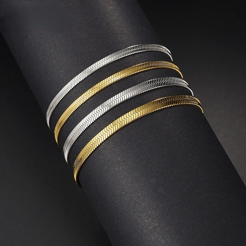 Hot Selling Stainless Steel 18k Gold Trendy Blade Chain Men's Bracelet Hip Hop Retro Fadeless Titanium Bracelet
Hot Selling Stainless Steel 18k Gold Trendy Blade Chain Men's Bracelet Hip Hop Retro Fadeless Titanium Bracelet