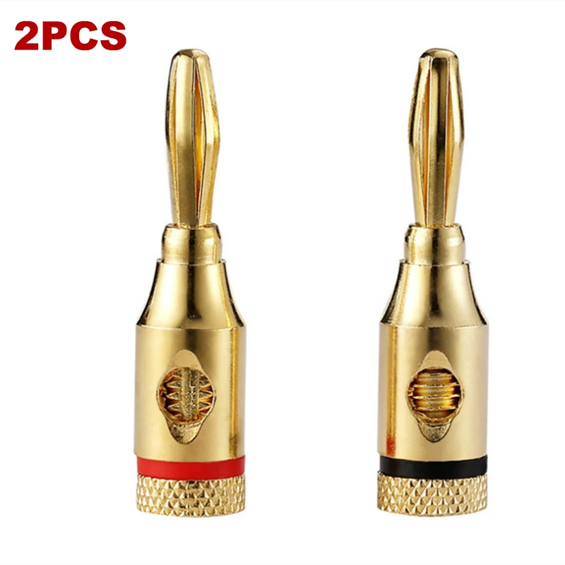 2PCS 4MM Banana Plug Gold-Plated Musical Cable Wire Audio Speaker Connector Adapter Plated Speaker Cable Wire Pin Connectors
2PCS 4MM Banana Plug Gold-Plated Musical Cable Wire Audio Speaker Connector Adapter Plated Speaker Cable Wire Pin Connectors
