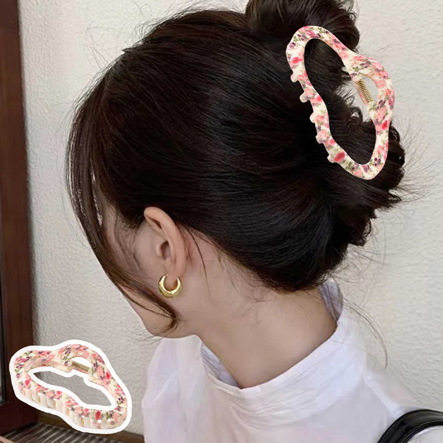 

Irregular Large Hair Claw Clip Vintage Cloud Hairpin Women Hair Clips Simple Ponytail Shark Grab Clip For Girl Hair Accessories