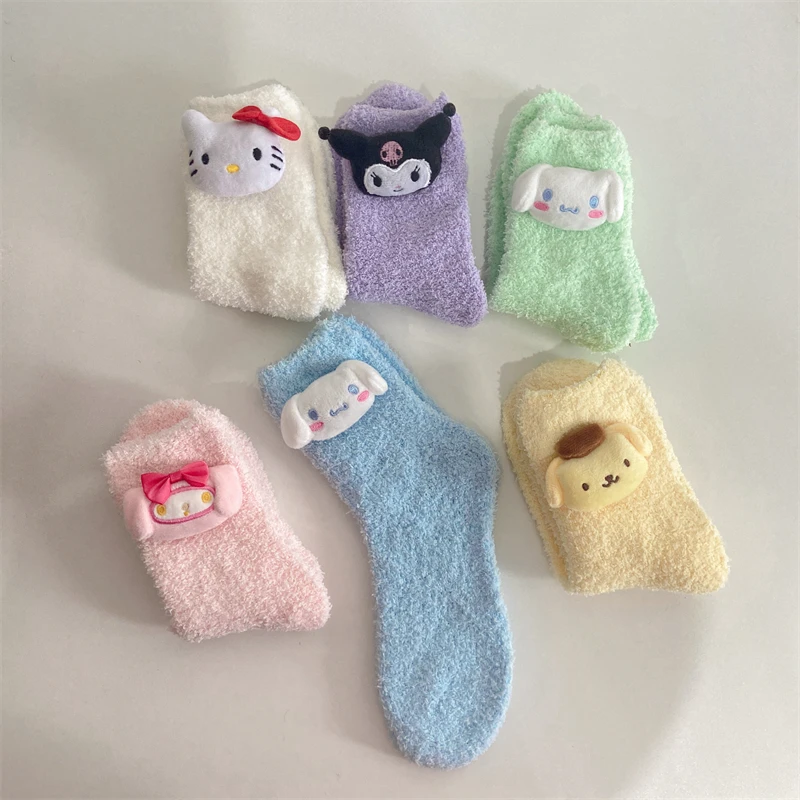 Kawaii Sanrio Hello Kitty Cinnamorol Plush Socks Cute Toy Socks Cartoon Middle Tube Warm Socks Christmas Gift Christmas Socks
Kawaii Sanrio Hello Kitty Cinnamorol Plush Socks Cute Toy Socks Cartoon Middle Tube Warm Socks Christmas Gift Christmas Socks