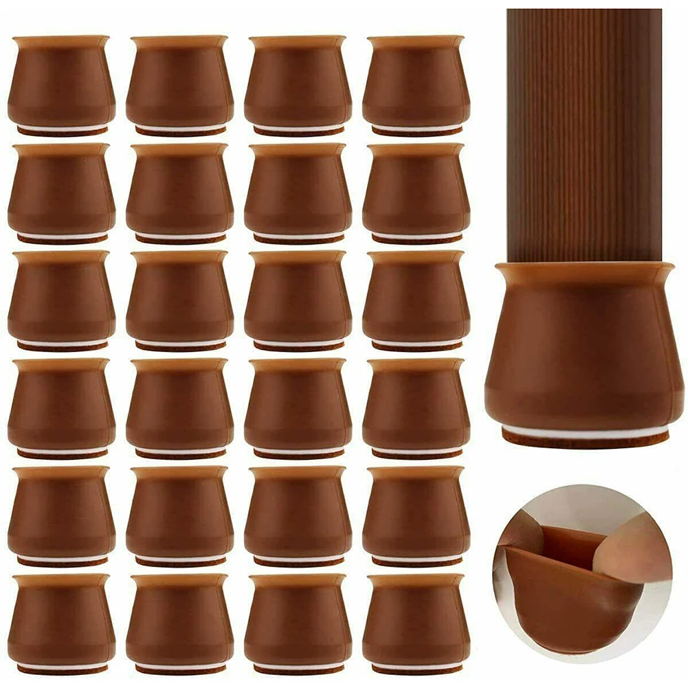 24pcs Silicone Stool Chair Foot Mat Large Felt Table Leg Cover Chair Leg Protector For Bar Stools Patio Chair Kitchen Chair
24pcs Silicone Stool Chair Foot Mat Large Felt Table Leg Cover Chair Leg Protector For Bar Stools Patio Chair Kitchen Chair