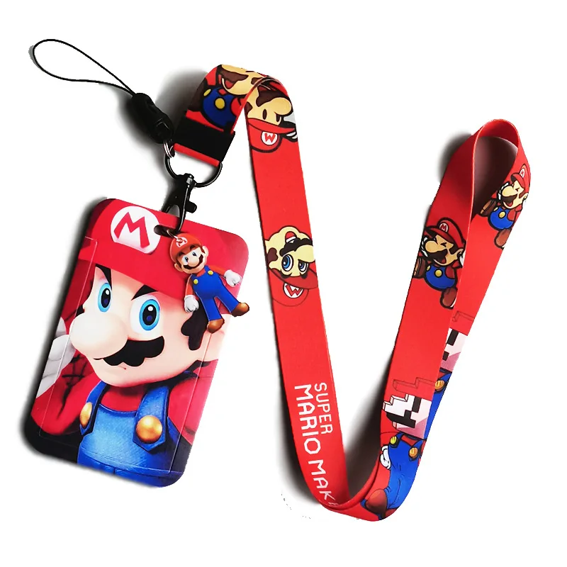 Super Mario Bros ID Card Holders Cartoon Anime Mario Luigi Print Card Case Students Portable Hanging Neck Rope Bus Card Bag
Super Mario Bros ID Card Holders Cartoon Anime Mario Luigi Print Card Case Students Portable Hanging Neck Rope Bus Card Bag