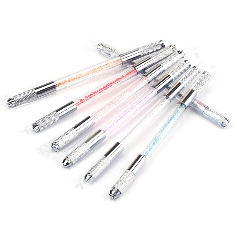 NEW 1 PCS Double Head Eyebrow Embroidery Hand Tool Microblading Handles Flat And Round Needle Blade Pen Microblading Holder
NEW 1 PCS Double Head Eyebrow Embroidery Hand Tool Microblading Handles Flat And Round Needle Blade Pen Microblading Holder