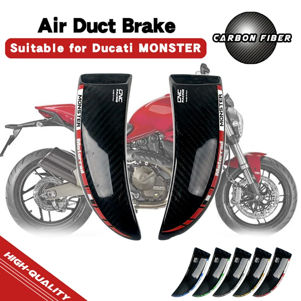 For MONSTER 1200 821 2014-2020 821 Stripe 821 Stripe Dark Carbon Fiber Brake System Air Cooling Ducts Motorcycle Accessories
For MONSTER 1200 821 2014-2020 821 Stripe 821 Stripe Dark Carbon Fiber Brake System Air Cooling Ducts Motorcycle Accessories