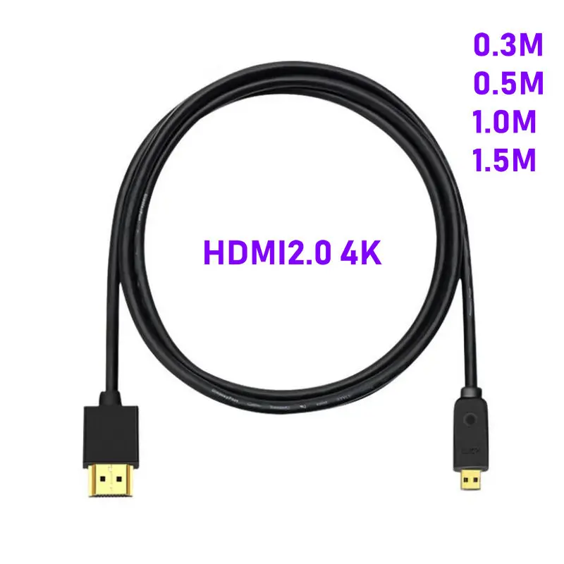 Кабель Micro HDMI-HDMI с позолоченным покрытием, 2,0 дюйма, 3D, 4k, 1080P, высокоскоростной адаптер HDMI для HDTV, PS3, XBOX, ПК, камеры
Кабель Micro HDMI-HDMI с позолоченным покрытием, 2,0 дюйма, 3D, 4k, 1080P, высокоскоростной адаптер HDMI для HDTV, PS3, XBOX, ПК, камеры