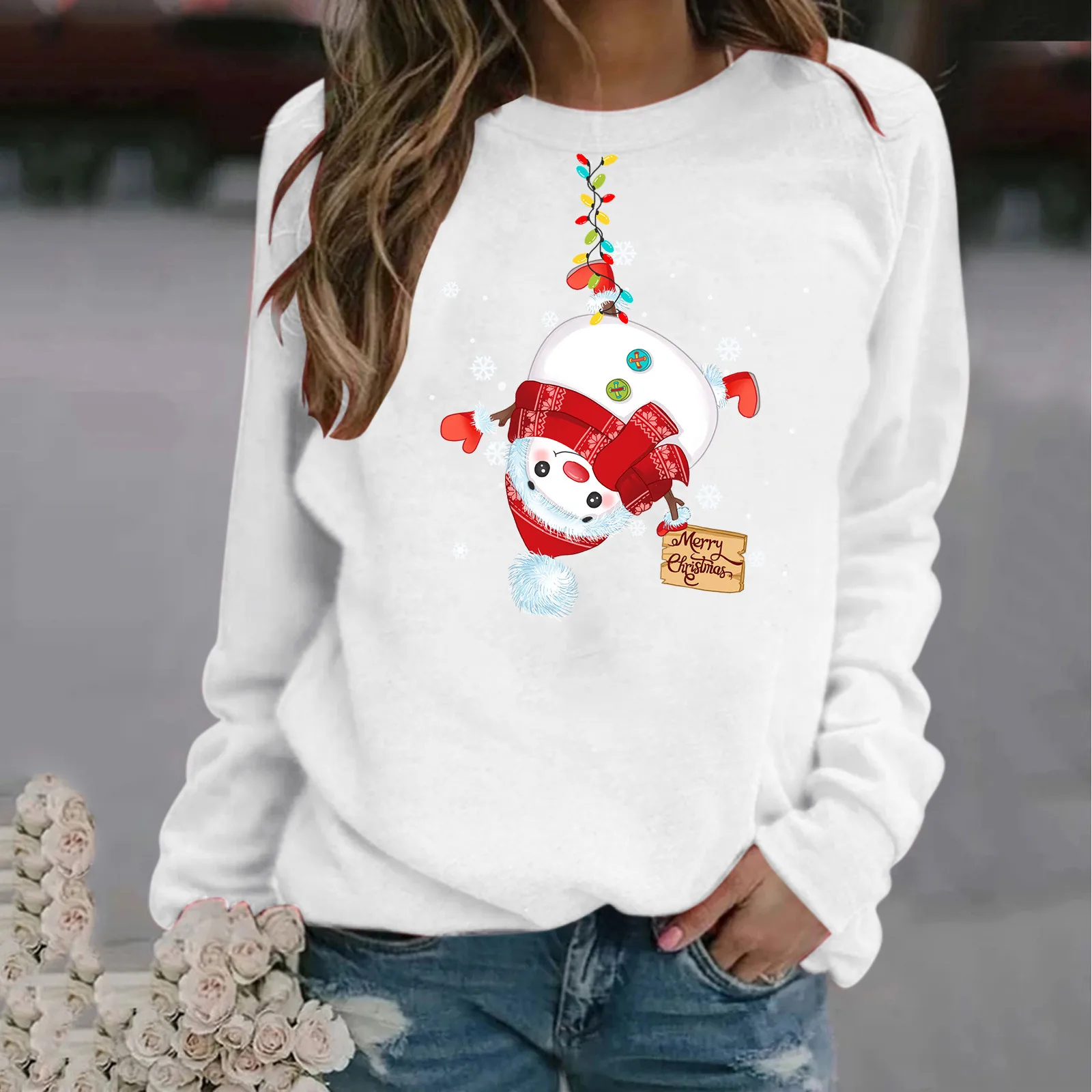 Snap Front Hoodie Women Women's Merry Chirstmas Print Outwear Top Long-sleeved Sweatshirt Casual Soft Womens Hoodie Sweatshirts 
Snap Front Hoodie Women Women's Merry Chirstmas Print Outwear Top Long-sleeved Sweatshirt Casual Soft Womens Hoodie Sweatshirts