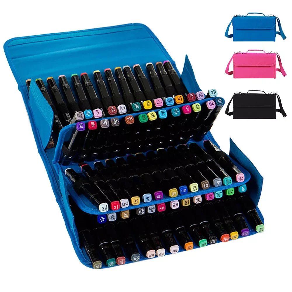 80 Slots Portable Marker Case Bag Holder Pouch for Copic Marker Sketch Pencils Pencils Fit Pens in Diameter 15mm to22mm for kids
80 Slots Portable Marker Case Bag Holder Pouch for Copic Marker Sketch Pencils Pencils Fit Pens in Diameter 15mm to22mm for kids