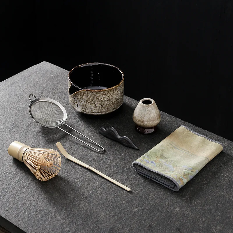 4/7pcs/set Matcha Tea Set Bamboo Whisk Scoop Ceramic Matcha Bowl Traditional Indoor Handmade Tea-making Tools Birthday Giftset
4/7pcs/set Matcha Tea Set Bamboo Whisk Scoop Ceramic Matcha Bowl Traditional Indoor Handmade Tea-making Tools Birthday Giftset