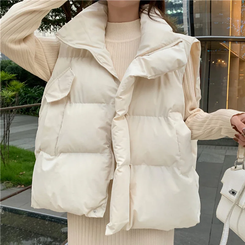 Warm Winter Thicken Pink Tanks Women All Match Black Vest Sleeveless Elegant Waistcoat Korean Fashion Lady Overwear New
Warm Winter Thicken Pink Tanks Women All Match Black Vest Sleeveless Elegant Waistcoat Korean Fashion Lady Overwear New