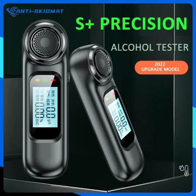 

Alcohol Concentration Detector 5v Portable Breathalyzer Analyzer Led Large Screen Display Non-contact Breath Alcohol Tester