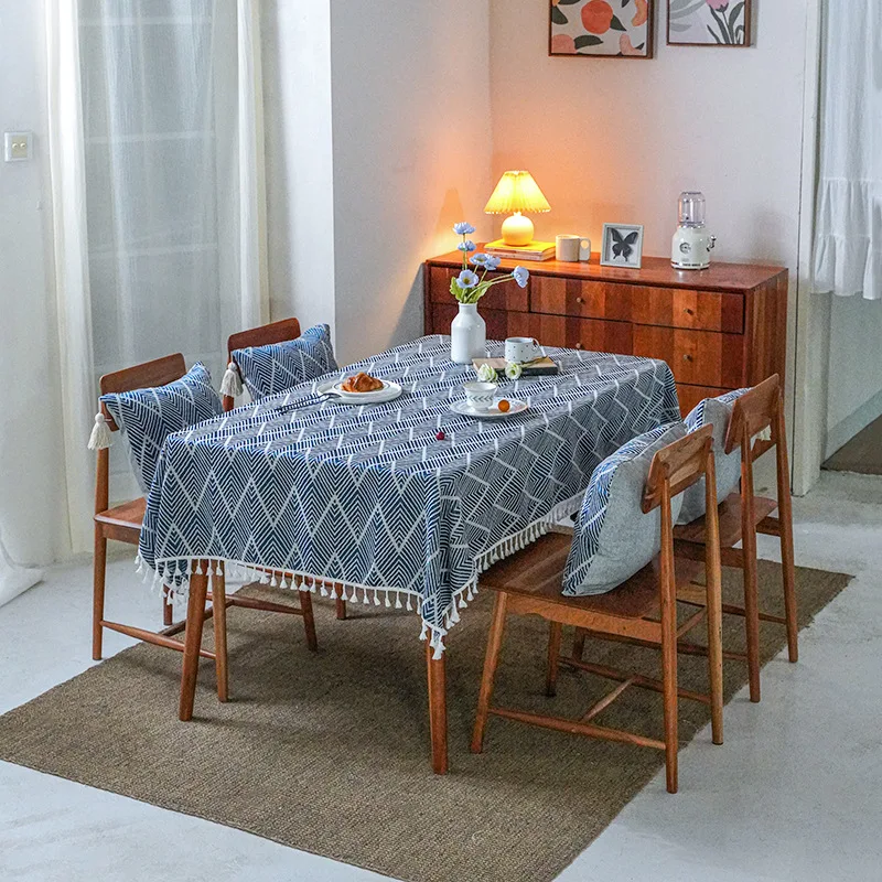 Nordic Stripe Decorative Tablecloth with Tassel Waterproof Oilproof Tea Table Cloth Thick Rectangular Wedding Dining Table Cover
Nordic Stripe Decorative Tablecloth with Tassel Waterproof Oilproof Tea Table Cloth Thick Rectangular Wedding Dining Table Cover