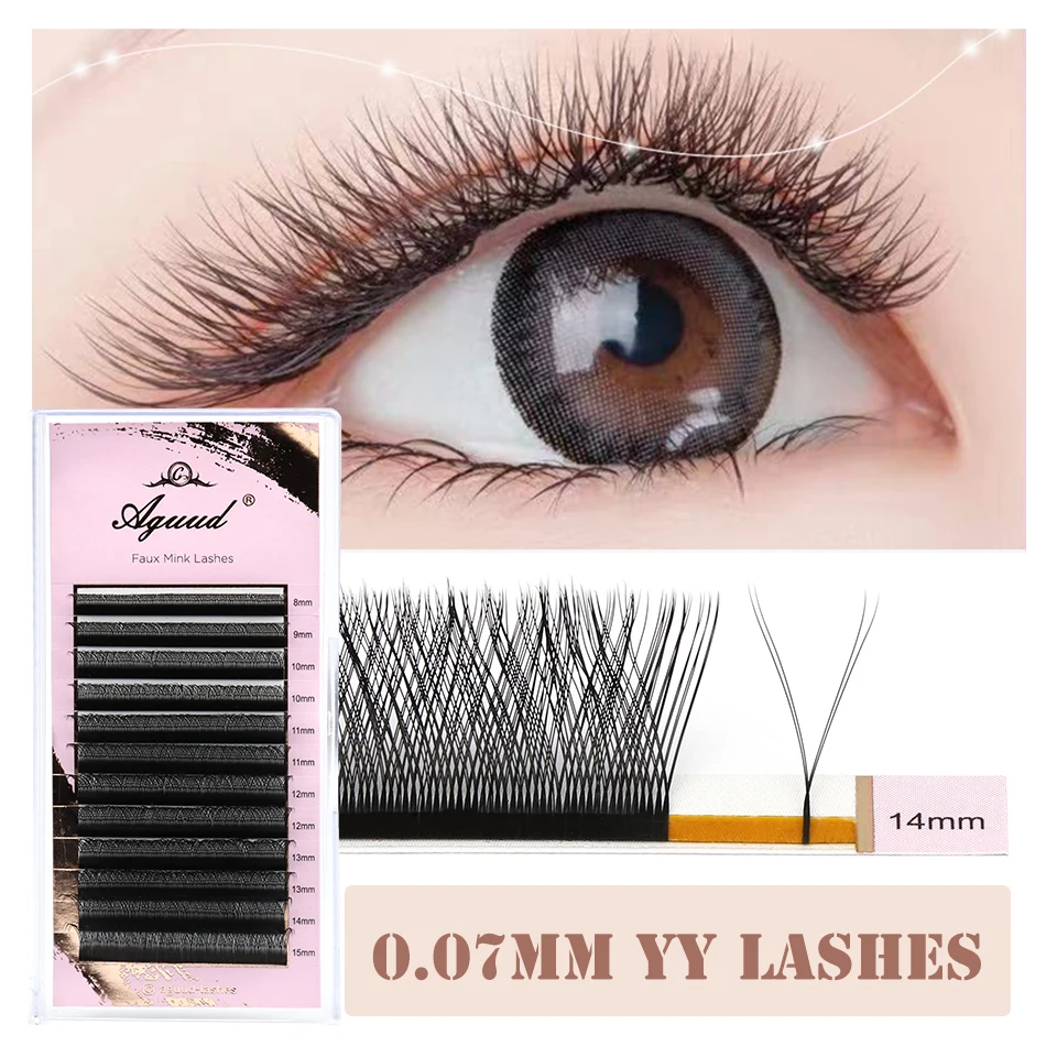 Aguud YY Shape Double Tip Hand Woven Premium Soft Light Natural Individual Eyelash Extension Supplies Makeup Mesh Net Cross Lash
Aguud YY Shape Double Tip Hand Woven Premium Soft Light Natural Individual Eyelash Extension Supplies Makeup Mesh Net Cross Lash