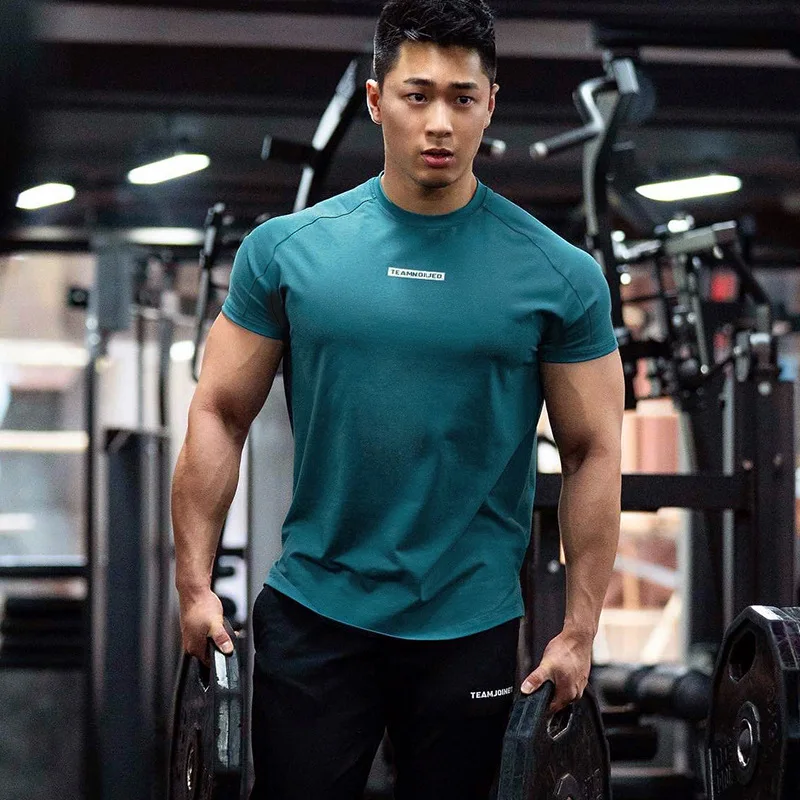 New sports short sleeve men's speed dry elastic absorbent sweat round neck fitness outdoor leisure slit sports T-shirt
New sports short sleeve men's speed dry elastic absorbent sweat round neck fitness outdoor leisure slit sports T-shirt