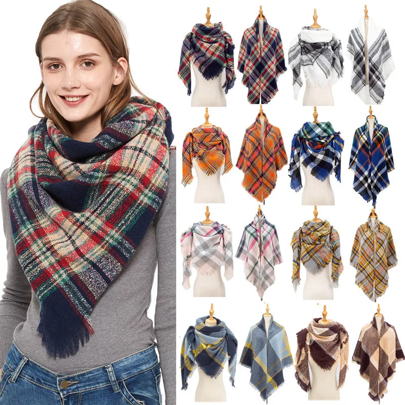 Women Winter Scarf Cashmere Knitted Plaid Shawl Neck Wrap Thick Blanket Warm Stoles Lady Pashmina Bandana Triangle Scarves
Women Winter Scarf Cashmere Knitted Plaid Shawl Neck Wrap Thick Blanket Warm Stoles Lady Pashmina Bandana Triangle Scarves