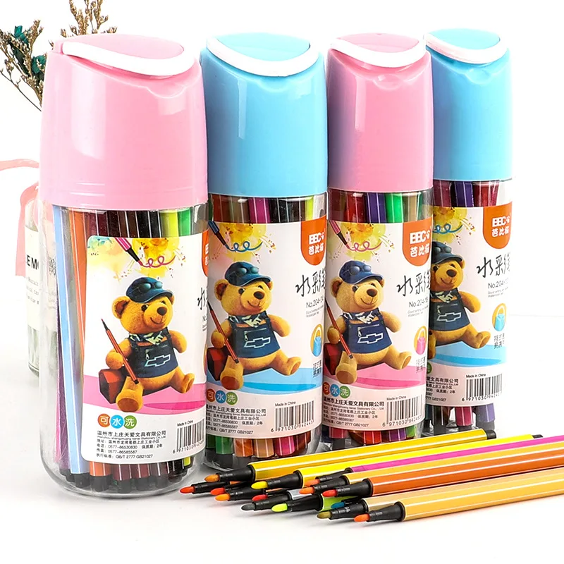 12 Colors Washable Watercolor Pen Drawing Painting Art Marker For Child Lucky Bottle Student Art Supplies
12 Colors Washable Watercolor Pen Drawing Painting Art Marker For Child Lucky Bottle Student Art Supplies