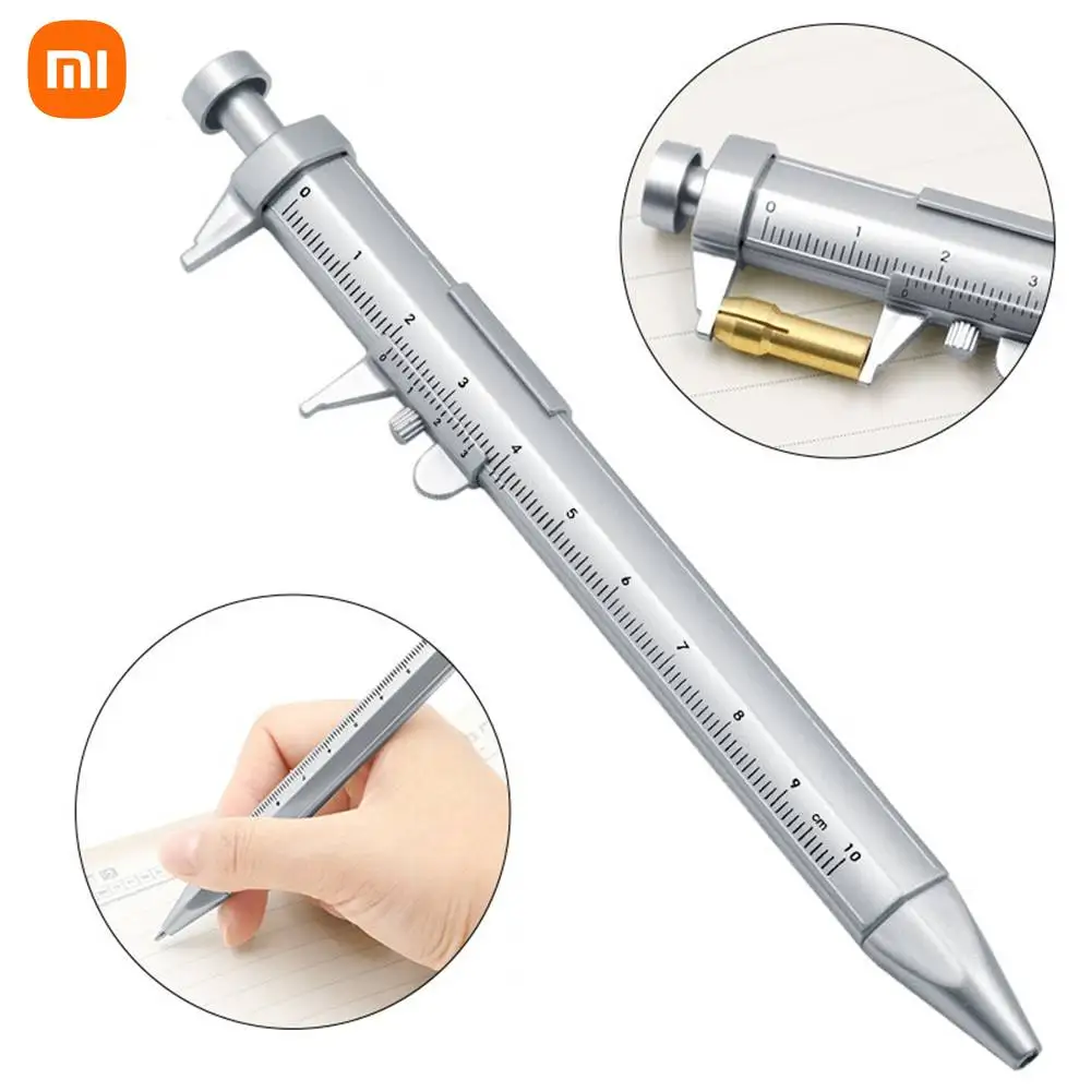 

Xiaomi Multifunction Caliper Pen Ball-Point 0.5mm Ballpoint Pen Gel Ink Pen Vernier Caliper Roller Ball Pen Creativity Statione