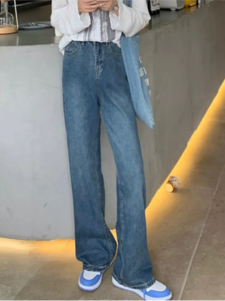 Джинсы женские новые модные джинсы женские широкие брюки повседневные джинсовые брюки с высокой талией джинсы Уличная одежда 
Джинсы женские новые модные джинсы женские широкие брюки повседневные джинсовые брюки с высокой талией джинсы Уличная одежда