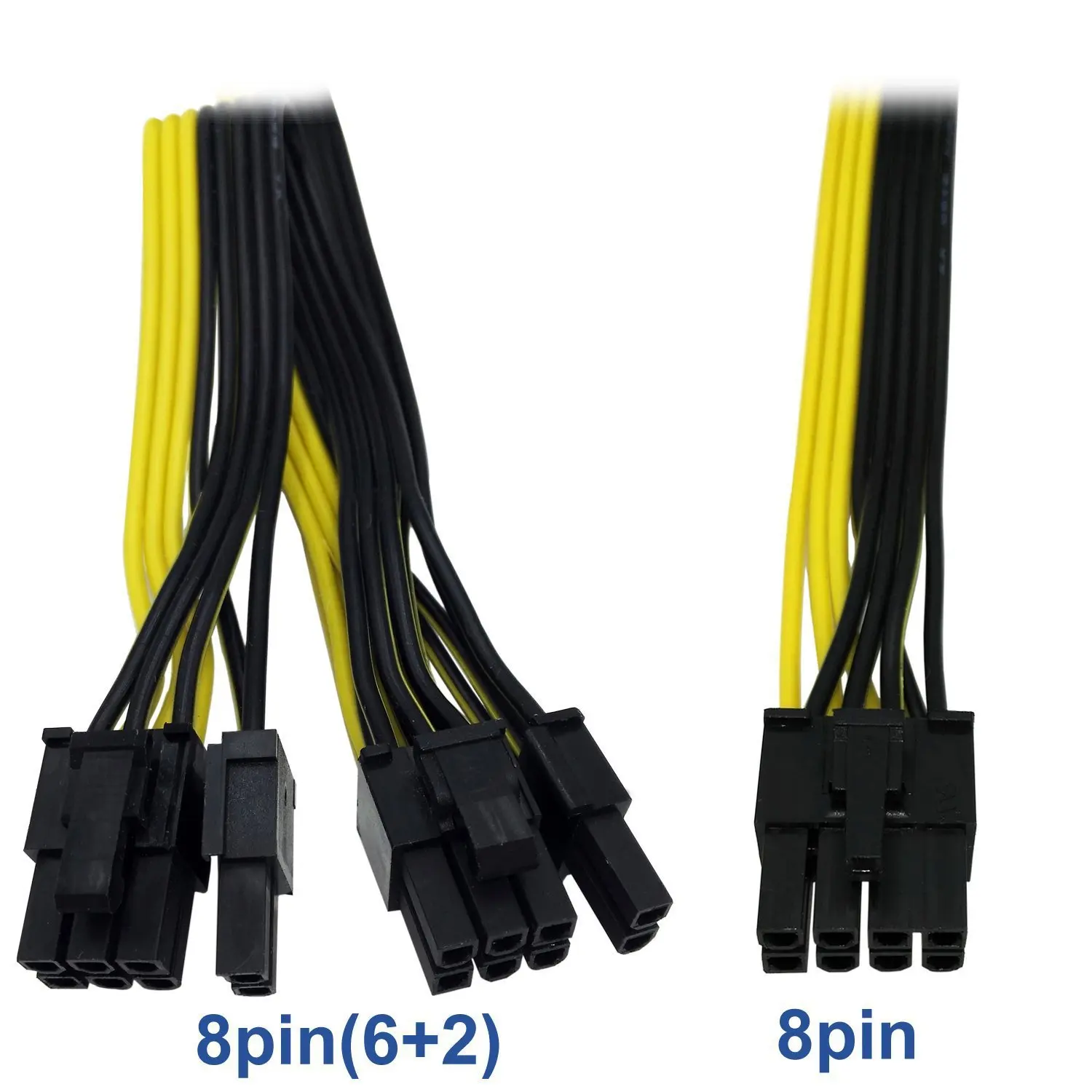 1pcs/pack Graphics card adapter cable GPU cable 8P male to 2x8pin (6+2) power supply cable PCI Express cable 18AWG 60+24cm 
1pcs/pack Graphics card adapter cable GPU cable 8P male to 2x8pin (6+2) power supply cable PCI Express cable 18AWG 60+24cm