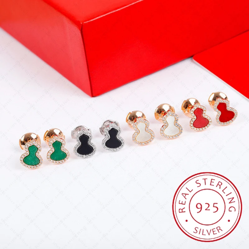 2022 Pure 925 Sterling Silver Jewelry For Women Red Gourd Earrings Luck Design Wedding Party Mini Cute Size Friends Gifts
2022 Pure 925 Sterling Silver Jewelry For Women Red Gourd Earrings Luck Design Wedding Party Mini Cute Size Friends Gifts