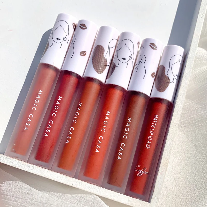 Moisturizing Lip Tint Mud 6 Colors Non-stick Cup Lipstick Waterproof Velvet Matte Lipstick Soft Mist Lipgloss Lip Gloss
Moisturizing Lip Tint Mud 6 Colors Non-stick Cup Lipstick Waterproof Velvet Matte Lipstick Soft Mist Lipgloss Lip Gloss