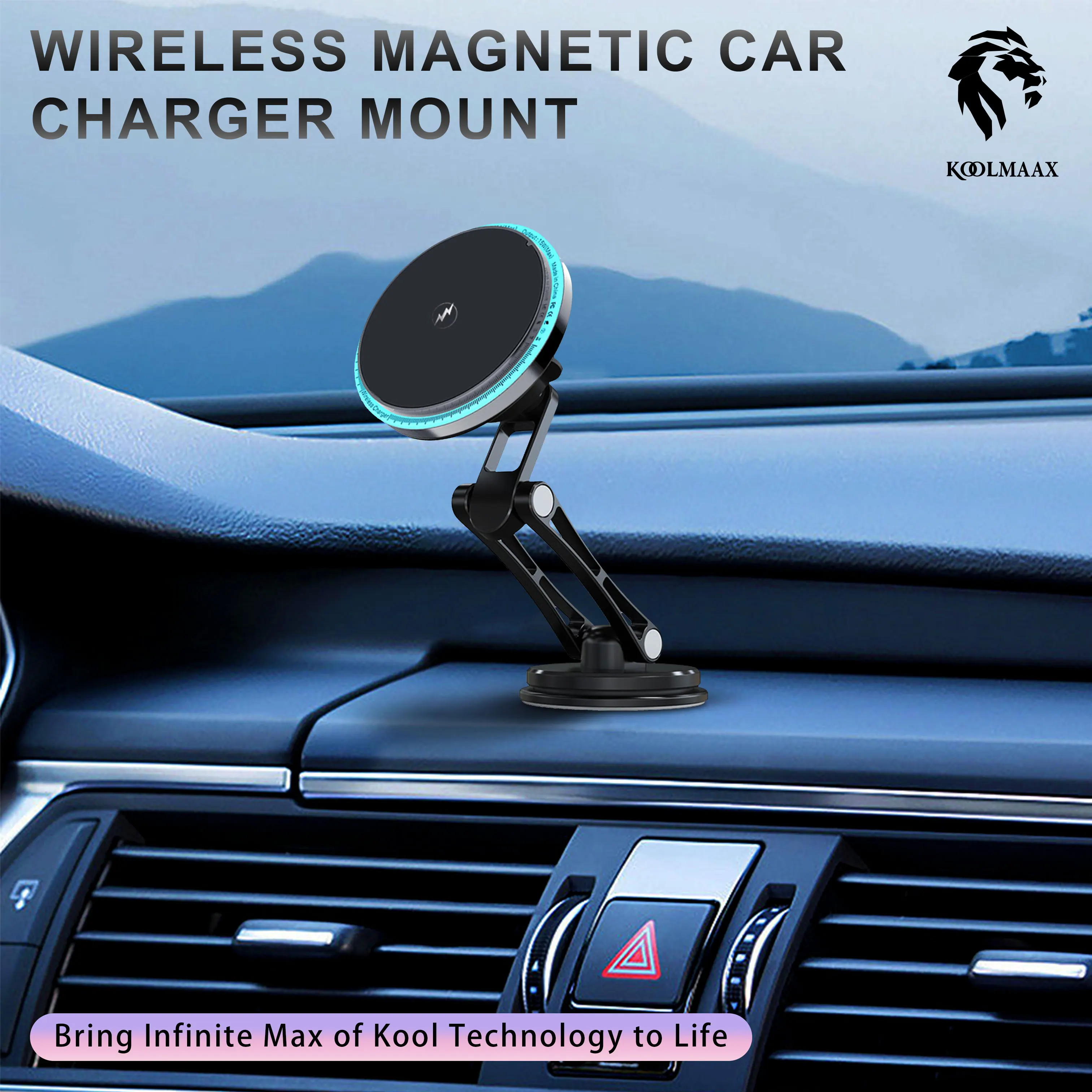 Koolmaax Magetic Car Phone Holder,Fast Wireless Charger For Fuel Car Air Vent, Also Can Stick On Electric Car Screen Stand
Koolmaax Magetic Car Phone Holder,Fast Wireless Charger For Fuel Car Air Vent, Also Can Stick On Electric Car Screen Stand