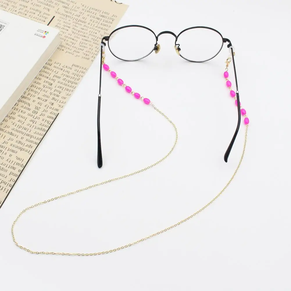 Sunglasses Chain Popular Colored Faux Crystal Face Cover Beaded Chain Elegant Decorative Eyewear Holder Chain
Sunglasses Chain Popular Colored Faux Crystal Face Cover Beaded Chain Elegant Decorative Eyewear Holder Chain