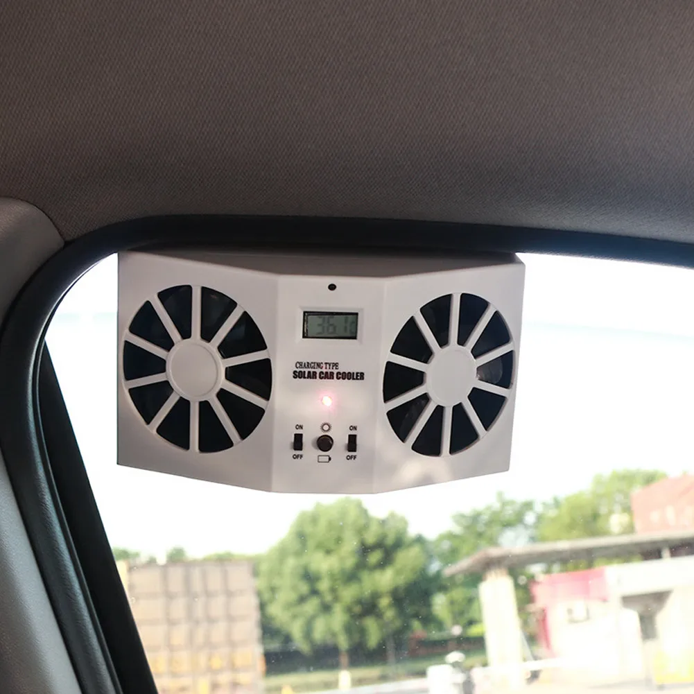 Solar Powered Car Cooling Fan Exhaust Ventilation Solar Car Fan Solar Energy 2 Heads
Solar Powered Car Cooling Fan Exhaust Ventilation Solar Car Fan Solar Energy 2 Heads