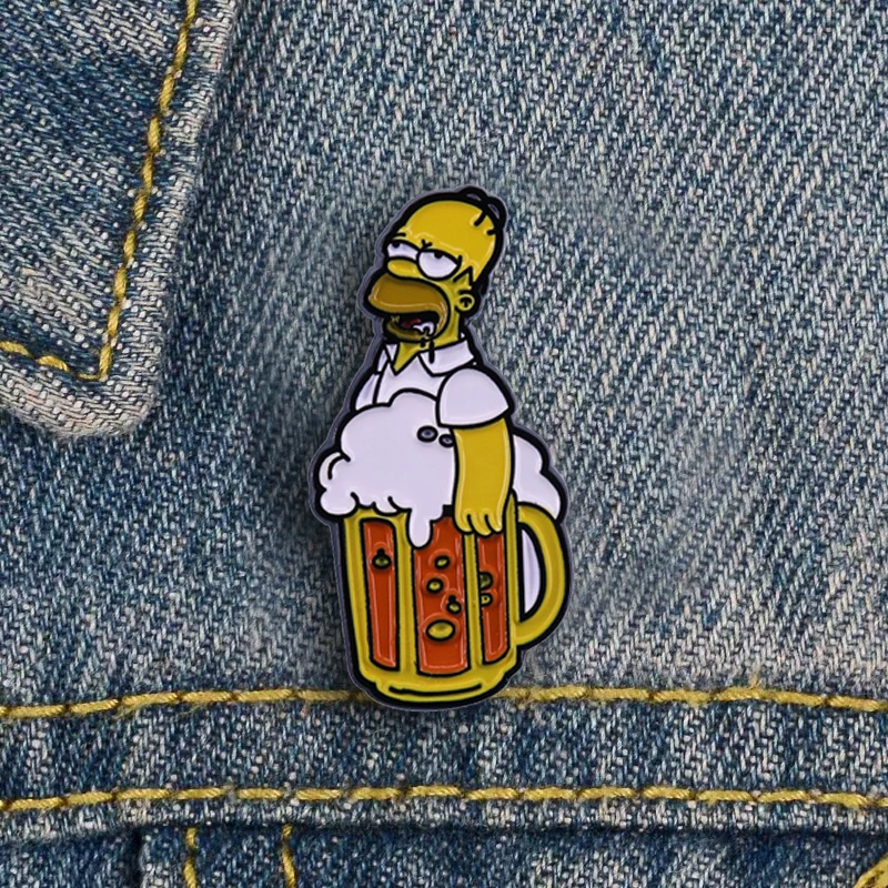 Simpsons Beer Brooch Funny Cartoon Anime Badge Animated Cosplay Enamel Pin Jacket Backpack Accessories Fashion Jewelry Gift
Simpsons Beer Brooch Funny Cartoon Anime Badge Animated Cosplay Enamel Pin Jacket Backpack Accessories Fashion Jewelry Gift