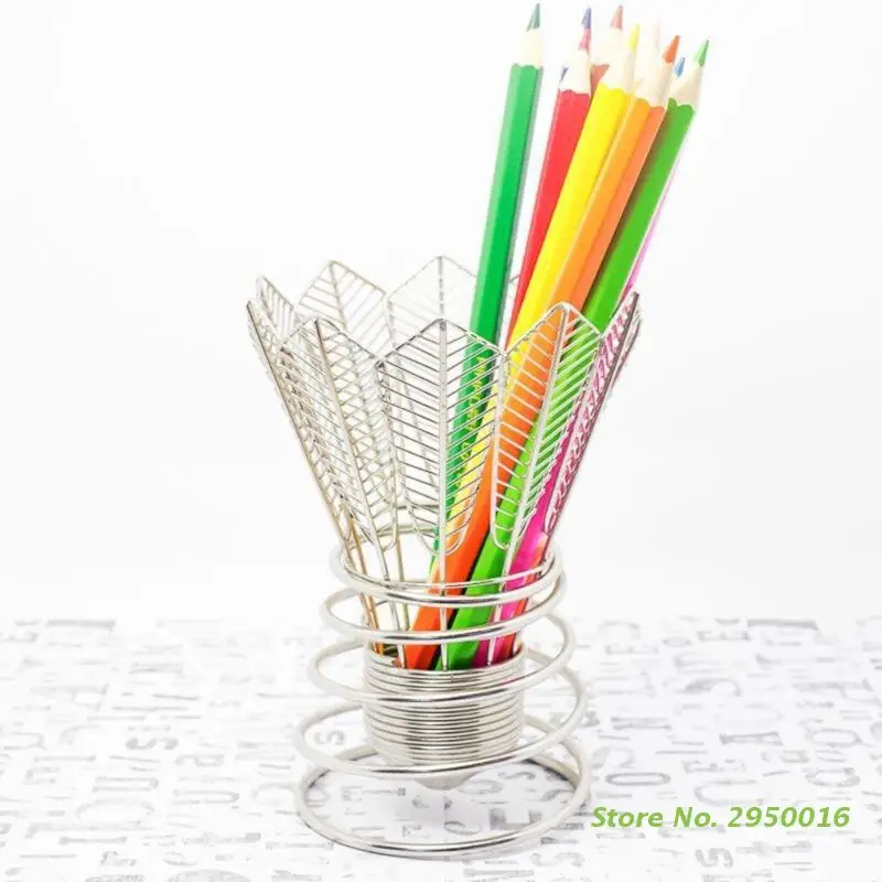 Metal Pen Holder Gift Badminton Pen Tube Stainless Steel Pencil Cup Desk Organization School Office Pencil Holders
Metal Pen Holder Gift Badminton Pen Tube Stainless Steel Pencil Cup Desk Organization School Office Pencil Holders