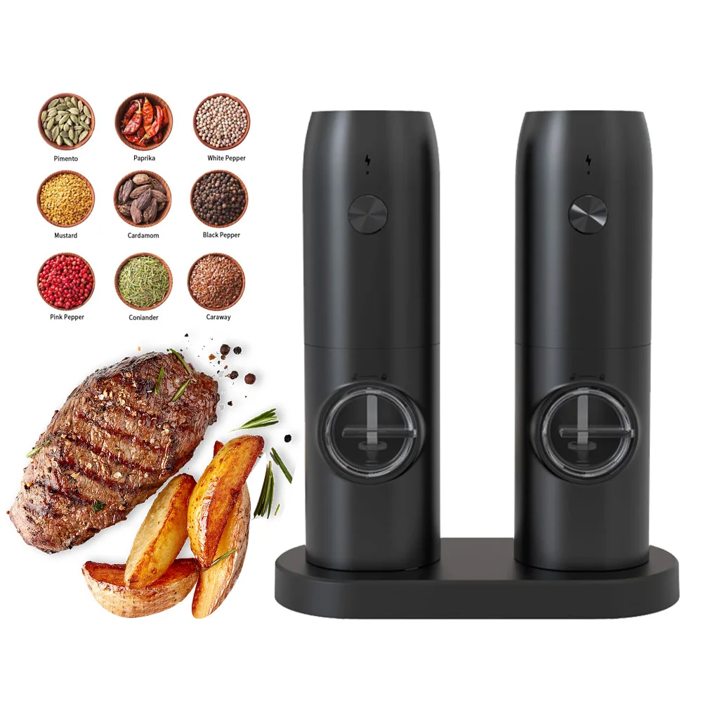 Electric Automatic Rechargeable Pepper Grinder Salt and Pepper Mills Handheld USB Charging Spice Grinder LED Light Kitchen Tool
Electric Automatic Rechargeable Pepper Grinder Salt and Pepper Mills Handheld USB Charging Spice Grinder LED Light Kitchen Tool