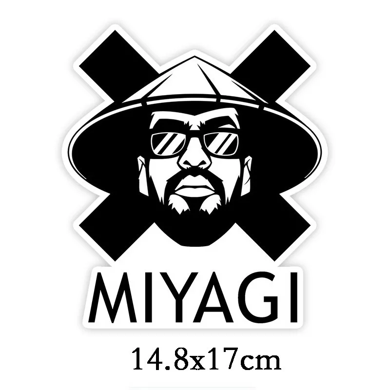 Car Stickers Decor Motorcycle Decals Hip Hop Star MiyaGi Decorative Accessories Creative Sunscreen Waterproof PVC,18cm*15cm
Car Stickers Decor Motorcycle Decals Hip Hop Star MiyaGi Decorative Accessories Creative Sunscreen Waterproof PVC,18cm*15cm