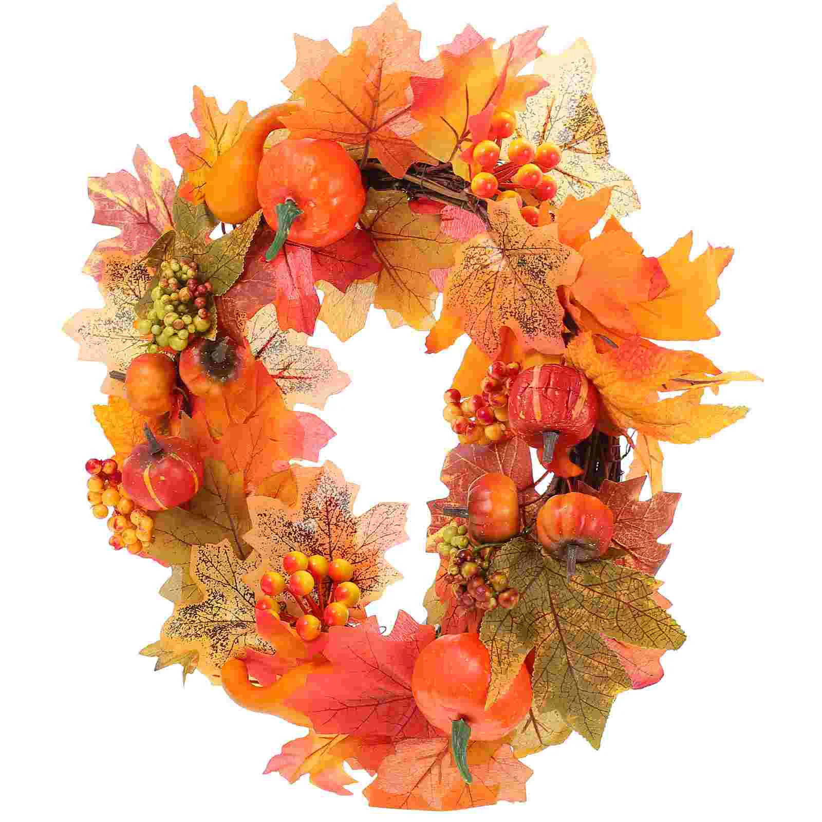 Свадебный венок с кленовыми листьями на День Благодарения 
Свадебный венок с кленовыми листьями на День Благодарения