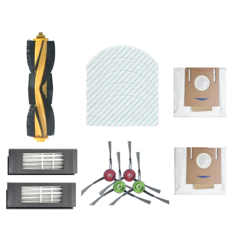 For Ecovacs OZMO T8 AIVI/T8 MAX Robot Vacuum Cleaner Main Side Brush Wheel Filter Mop Rag 1X Roller Brush 4X Edge Brush
For Ecovacs OZMO T8 AIVI/T8 MAX Robot Vacuum Cleaner Main Side Brush Wheel Filter Mop Rag 1X Roller Brush 4X Edge Brush