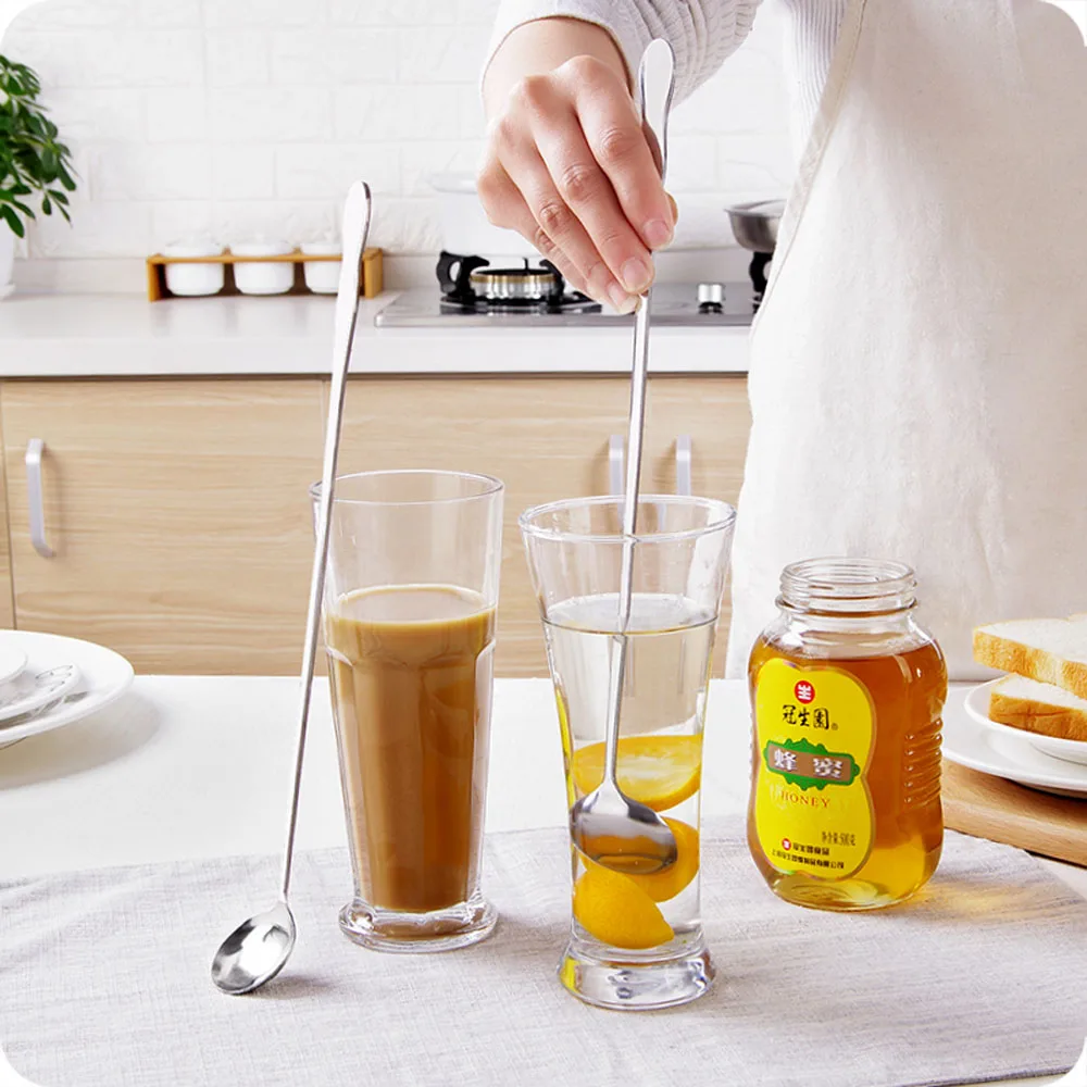 Silver Long Handle Ice Cream Stainless Steel Dinnerware Honey Stir Spoon Dessert Scoop Tableware
Silver Long Handle Ice Cream Stainless Steel Dinnerware Honey Stir Spoon Dessert Scoop Tableware