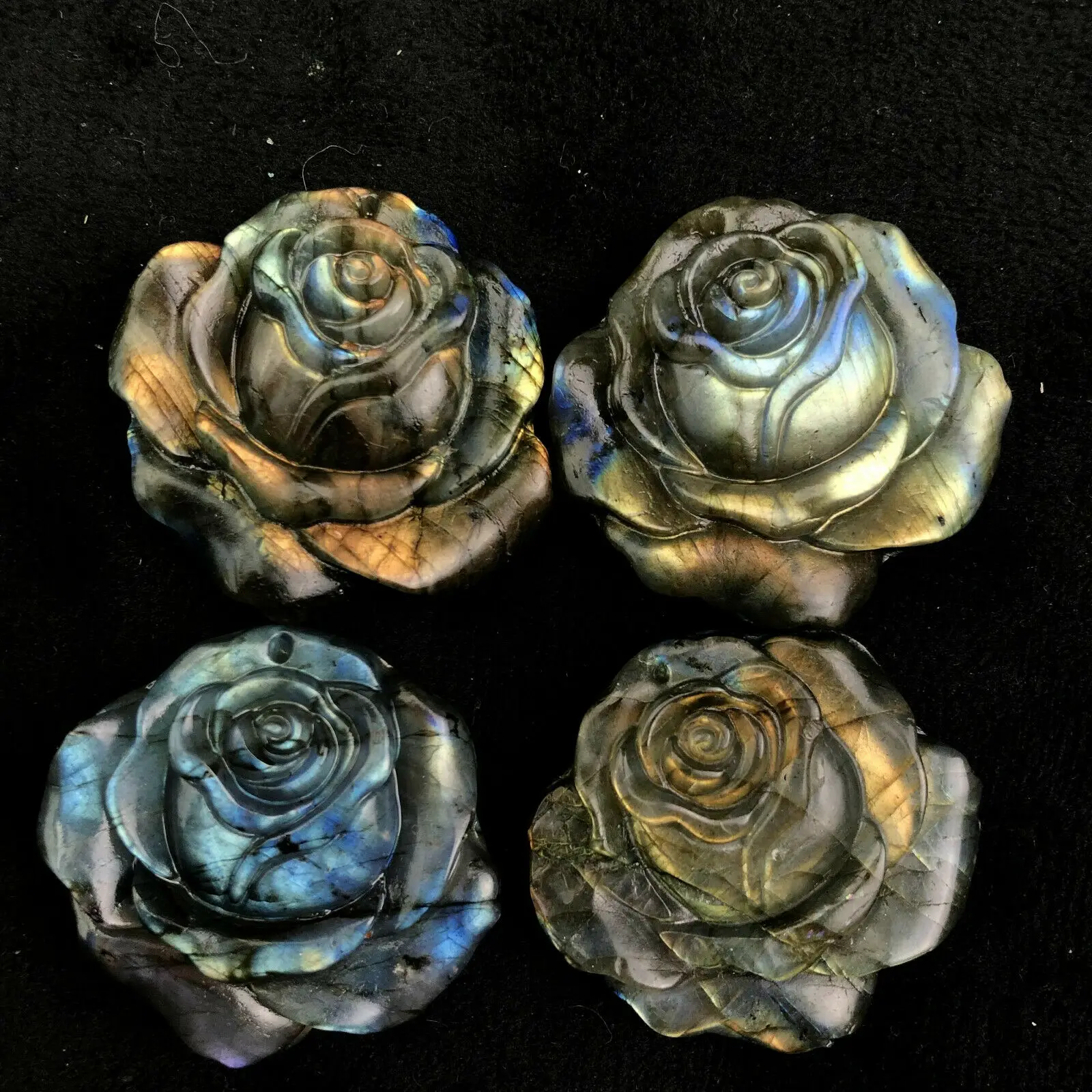 Натуральный лабрадорит, вырезанные вручную розы, кварцевый кристалл, лечение 1 шт. 
Натуральный лабрадорит, вырезанные вручную розы, кварцевый кристалл, лечение 1 шт.