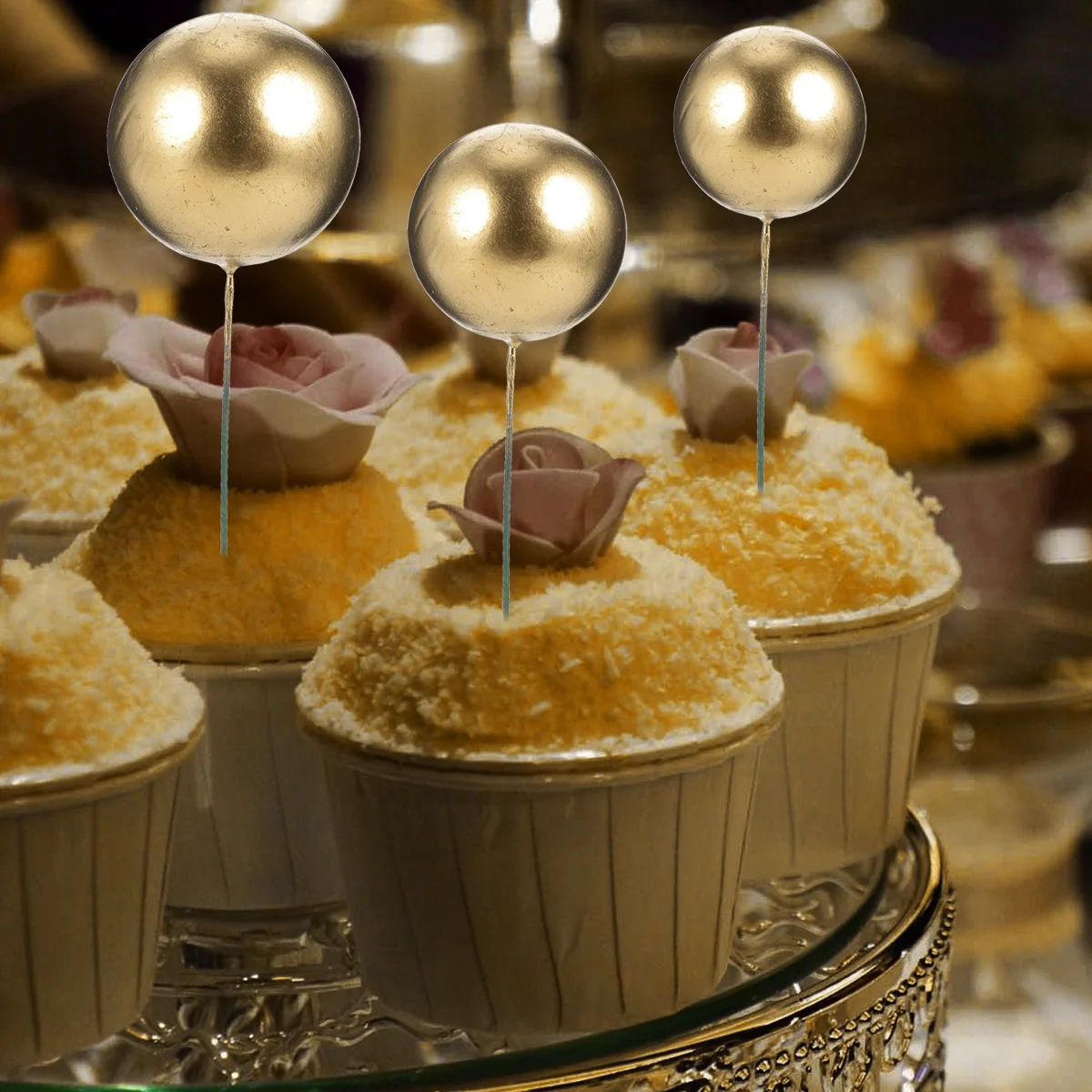 

30 шт. воздушный шар, Топпер для кексов, украшения для торта на день рождения, украшения для кексов, воздушный шар, топпер для кексов, декоративный пенопластовый шар, бумажная чашка, сфера