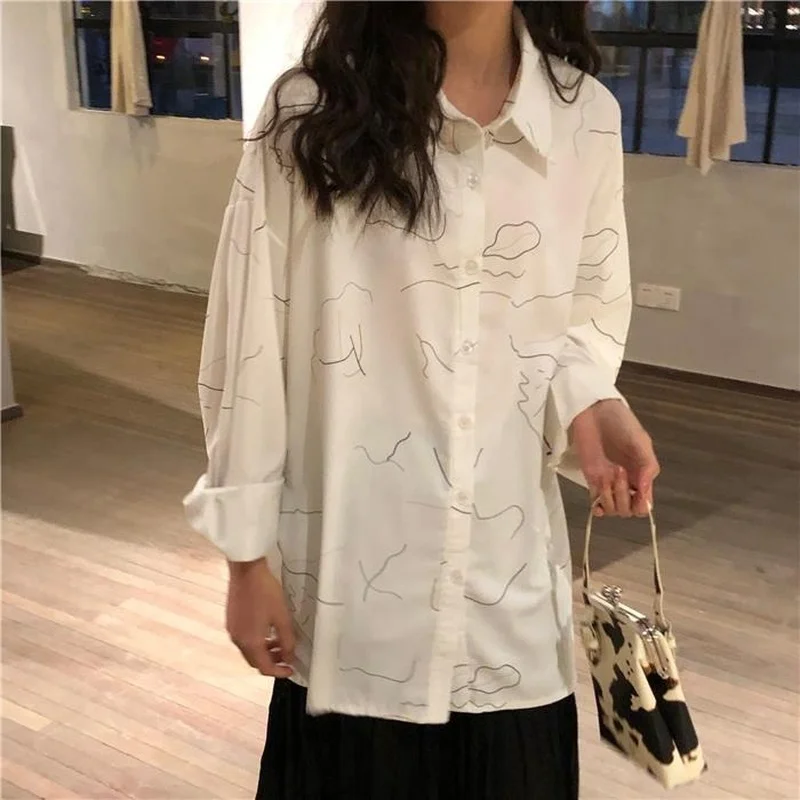 Deeptown White Vintage Women Blouses Harajuku Oversized Casual Korean Fashion Long Sleeve Shirt Basic Chic Retro Female Design
Deeptown White Vintage Women Blouses Harajuku Oversized Casual Korean Fashion Long Sleeve Shirt Basic Chic Retro Female Design