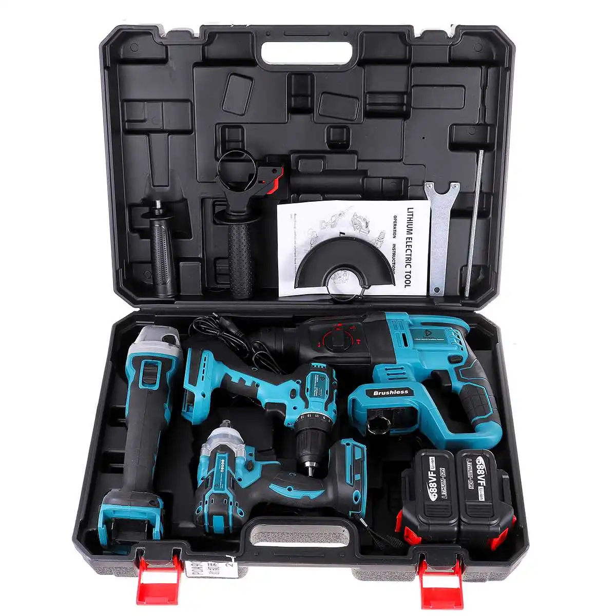 china power professional cordless electrician battery power combo box tool sets
china power professional cordless electrician battery power combo box tool sets