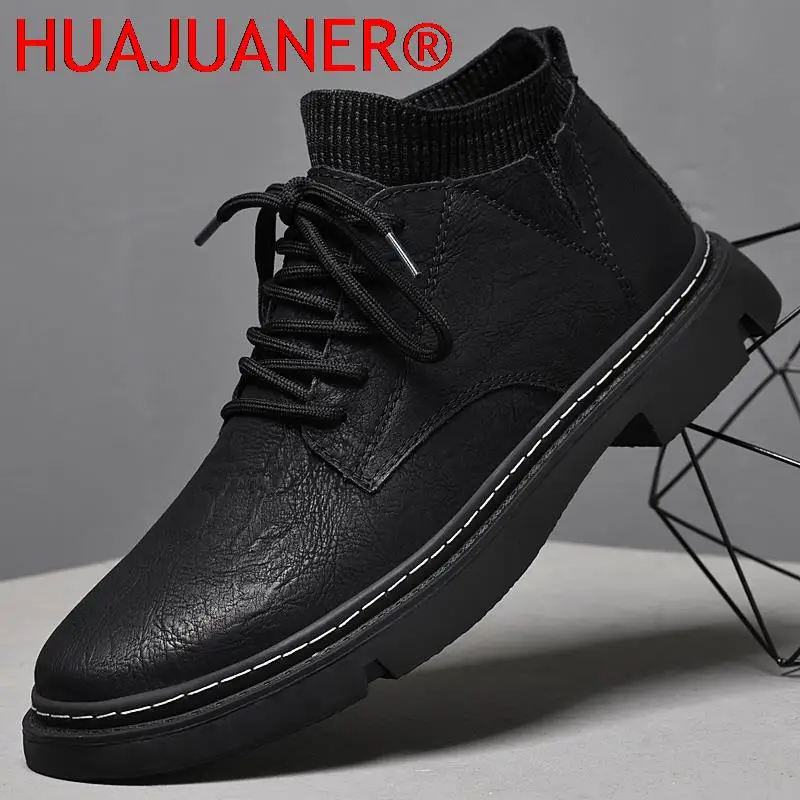 Mens Leather Shoes Genuine Lightweight High Quality Mens Casual Shoes Lace-up Solid Office Men Sneakers Comfy Ankle Boots
Mens Leather Shoes Genuine Lightweight High Quality Mens Casual Shoes Lace-up Solid Office Men Sneakers Comfy Ankle Boots