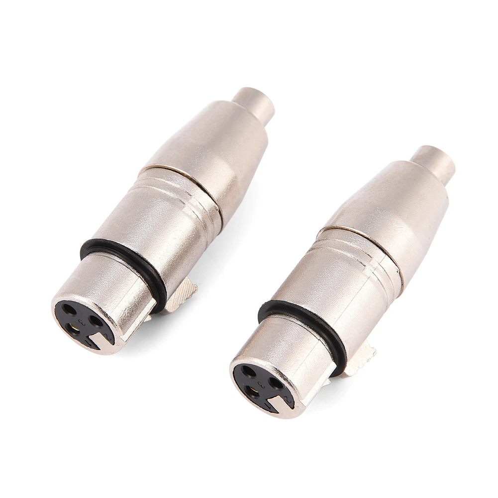 2Pcs 3-Pin XLR Female Jack to RCA Female Audio Microphone Mic Connector Adapter xlr to rca adapter
2Pcs 3-Pin XLR Female Jack to RCA Female Audio Microphone Mic Connector Adapter xlr to rca adapter