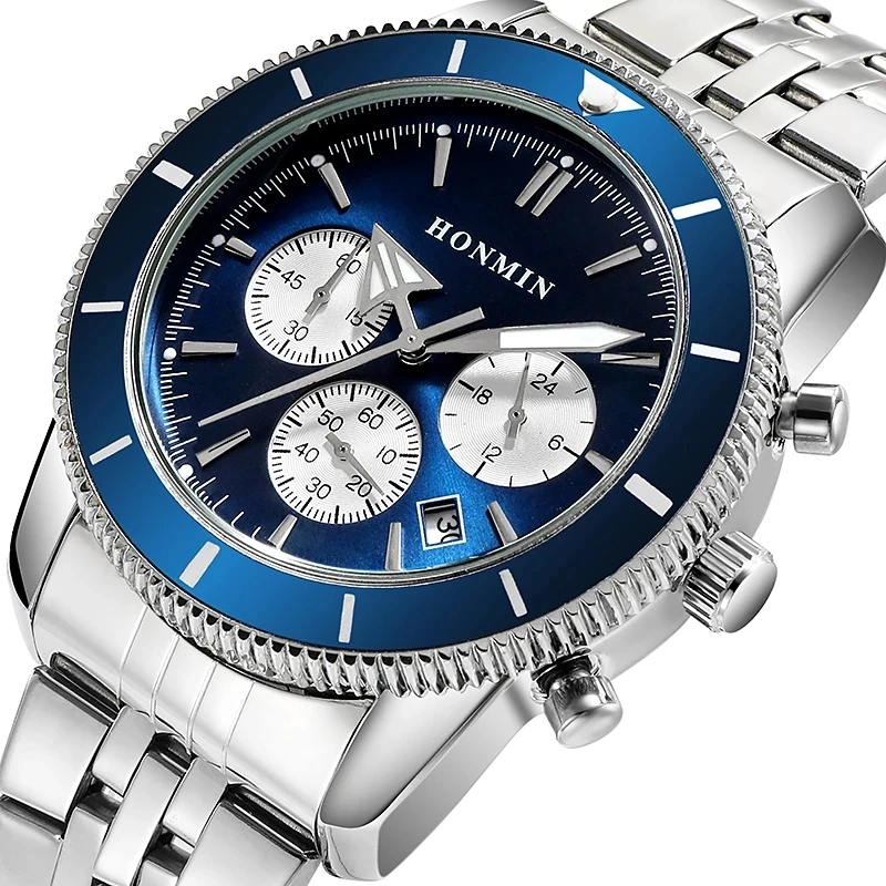 Multifunctional men's watch top fashion brand waterproof calendar wristwatch business sports stainless steel strap watch for men
Multifunctional men's watch top fashion brand waterproof calendar wristwatch business sports stainless steel strap watch for men