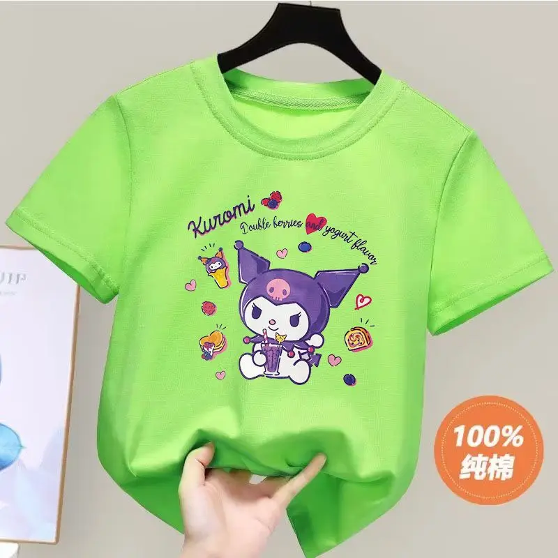Летние футболки Sanrioed с аниме Mymelody Kuromi для детей, новинка 2023, топы, одежда, повседневная футболка для мальчиков и девочек, уличная одежда с кор...
Летние футболки Sanrioed с аниме Mymelody Kuromi для детей, новинка 2023, топы, одежда, повседневная футболка для мальчиков и девочек, уличная одежда с кор...