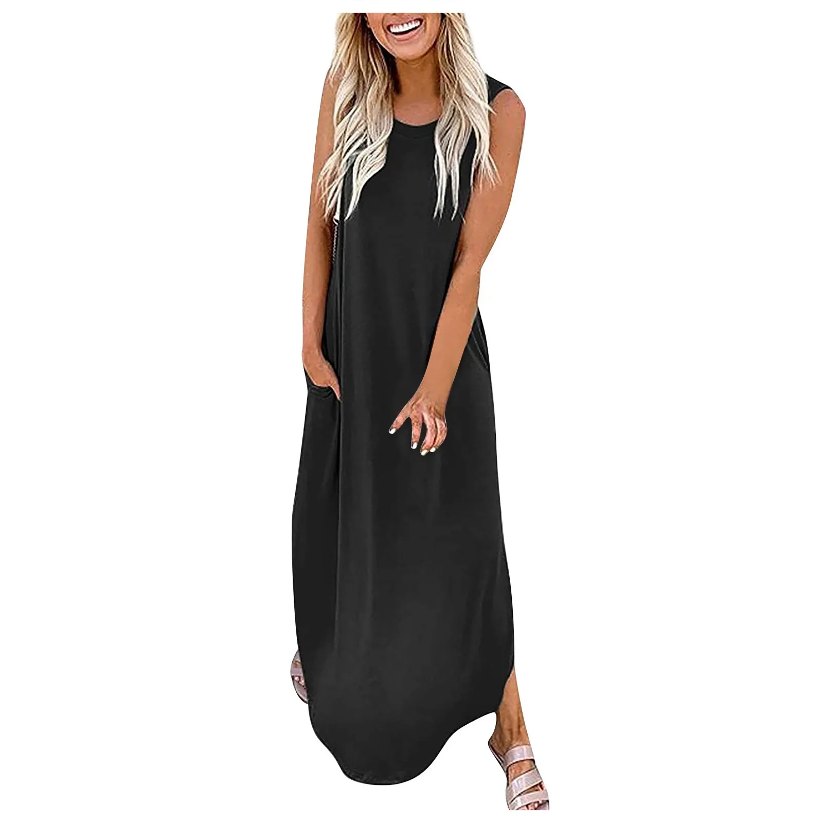Hot Summer Boho Women Casual Loose Print Pocket Long Dress Sleeveless Split Maxi Dresses Beach Dress Vacation Holiday Clothes
Hot Summer Boho Women Casual Loose Print Pocket Long Dress Sleeveless Split Maxi Dresses Beach Dress Vacation Holiday Clothes