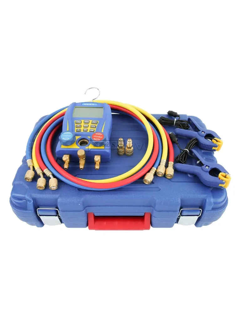 DSZH WK-6889Refrigeration Pressure Gauge Digital Manifold Pressure Gauge Vacuum Pressure Temperature Meter Test Air-Conditioning
DSZH WK-6889Refrigeration Pressure Gauge Digital Manifold Pressure Gauge Vacuum Pressure Temperature Meter Test Air-Conditioning