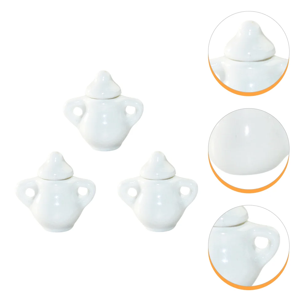 3pcs Miniature Sugar Bowl Models Mini Ceramic Tea Jugs Doll House Kitchen Accessories
3pcs Miniature Sugar Bowl Models Mini Ceramic Tea Jugs Doll House Kitchen Accessories